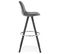 Tabouret De Bar "caneo" 97cm Gris et Noir