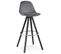 Tabouret De Bar "caneo" 97cm Gris et Noir