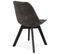 Chaise Design "mirka" 85cm Gris Foncé et Noir