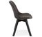 Chaise Design "mirka" 85cm Gris Foncé et Noir