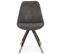 Chaise Vintage "kili" 83cm Gris Foncé et Noir