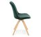 Chaise Vintage En Velours "marty" 84cm Vert