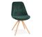 Chaise Vintage En Velours "marty" 84cm Vert