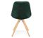 Chaise Vintage En Velours "marty" 84cm Vert