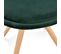 Chaise Vintage En Velours "marty" 84cm Vert