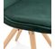 Chaise Vintage En Velours "marty" 84cm Vert