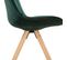 Chaise Vintage En Velours "marty" 84cm Vert