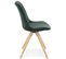 Chaise Vintage En Velours "marty" 84cm Vert