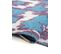 Tapis De Salon Moderne Tissé Plat Taki En Polyester - Bleu Canard - 170x240 Cm