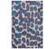 Tapis De Salon Moderne Tissé Plat Taki En Polyester - Bleu Canard - 240x340 Cm