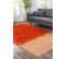 Tapis De Salon Moderne Tissé Plat Burst En Polyester - Orange - 170x240 Cm