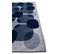 Tapis De Salon Moderne Tissé Plat Black Spice En Polyester - Bleu - 140x200 Cm