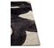 Tapis De Salon Moderne Tissé Plat Yoyo En Polyester - Noir - 80x150 Cm