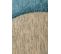 Tapis De Salon Moderne Tissé Plat Yoyo En Polyester - Bleu - 170x240 Cm