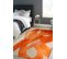 Tapis De Salon Moderne Tissé Plat Yoyo En Polyester - Orange - 240x340 Cm