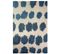Tapis De Salon Moderne Tissé Plat Bullet En Polyester - Bleu - 80x150 Cm