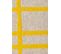 Tapis De Salon Moderne Tissé Plat Vero En Polyester - Jaune - 80x150 Cm