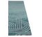 Tapis De Salon Moderne Tissé Plat Fever En Polyester - Bleu Ciel - 140x200 Cm