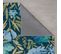 Tapis Moderne Flora En Polyester - Bleu - 120x170 Cm