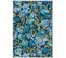 Tapis Moderne Flora En Polyester - Bleu - 120x170 Cm