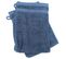 Lot De 2 Gants De Toilette 16x21 Cm Efficience Pure Bleu Pacific