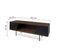 Dixie TV Stand 140x40x51 Walnut/black