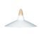 Suspension Cone Dôme Bois Métal  Blanc 80 Cm..