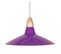 Suspension Cone Dôme Bois Métal Violet 80 Cm..