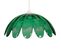 Suspension Points Verre Transparent Vert 80 Cm..