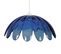 Suspension Points Verre Transparent Bleu 80 Cm..