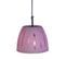 Suspension Cloche Verre  Violet 80 Cm.