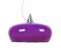 Suspension Cone  Aluminium Bol Verre Violet  80 Cm.