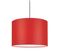 Suspension Cylindre Tissu  Rouge 78 Cm.