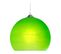 Suspension Globe Verre  Aluminium,vert  84 Cm.