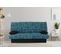 Banquette lit clic-clac PORTO 125 x 190 matrix bleu foncé