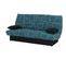 Banquette lit clic-clac PORTO 125 x 190 matrix bleu foncé