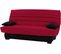 Banquette lit clic clac DALLAS tissu rouge