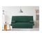 Banquette Clic Clac 3 Places - Tissu Vert Foret - Style Contemporain - L 190 X P 92 Cm - Dream
