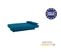 Banquette Clic Clac 3 Places - Tissu Bleu Canard - Style Contemporain - L 190 X P92 Cm - Dream