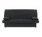 Banquette Clic Clac 3 Places - Tissu Noir - Style Contemporain - L 190 X P92 Cm - Mila