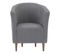 Fauteuil cabriolet MAUD tissu gris clair