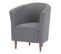 Fauteuil cabriolet MAUD tissu gris clair