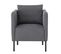 Fauteuil JIMI tissu anthracite