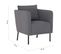 Fauteuil JIMI tissu anthracite