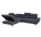 Canapé d'angle convertible gauche WESLEY tissu loft anthracite