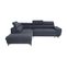 Canapé d'angle convertible gauche WESLEY tissu loft anthracite