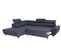 Canapé d'angle convertible gauche WESLEY tissu loft anthracite