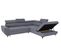 Canapé d'angle convertible droit WESLEY tissu loft anthracite