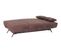 Banquette lit clic clac INDUS tissu gobi marron