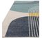 Tapis  moderne tissé plat DISCO - Bleu - 160x230 Cm